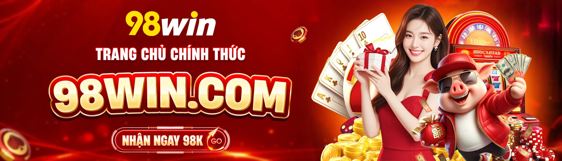 Banner 98Win về slot game, game bài và nội dung tham khảo