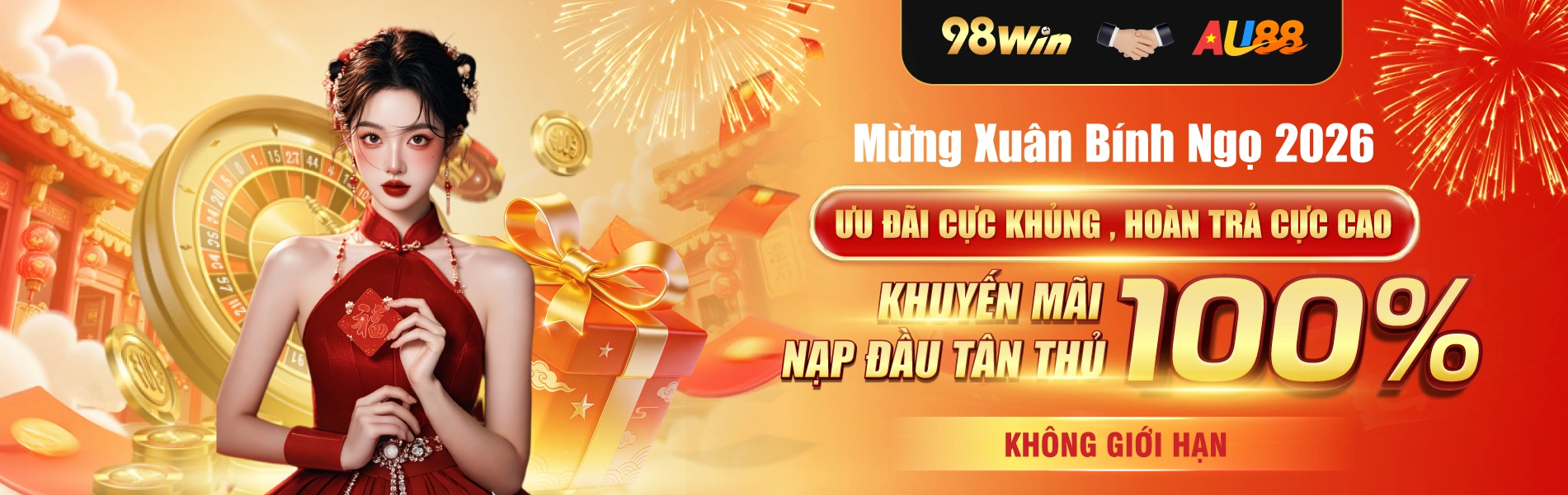 Banner 98Win về ứng dụng, hỗ trợ và cảnh báo 18+
